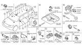 Diagram for 2019 Nissan Rogue Door Jamb Switch - 25360-KA60A