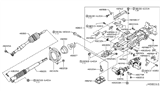 Diagram for 2006 Nissan Pathfinder Steering Column Cover - 48980-EA000