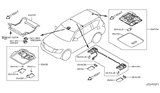 Diagram for Nissan Armada Dome Light - 26430-5ZW0A