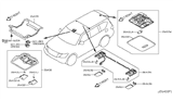 Diagram for 2017 Nissan Armada Dome Light - 26430-5ZW0A