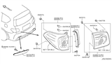 Diagram for Nissan Armada Tail Light - 26555-5ZW0A