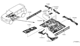 Diagram for 2021 Nissan Armada Floor Pan - G4312-1LAMB