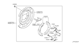 Diagram for Nissan Armada Brake Shoe Set - D4060-1LA6B