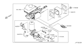 Diagram for 2017 Nissan Armada Brake Master Cylinder - 46007-5ZA1B