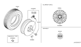 Diagram for Nissan Armada Spare Wheel - D0C00-1A60C