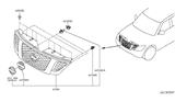 Diagram for Nissan Armada Grille - 62310-5ZW0A