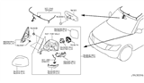 Diagram for 2017 Nissan Armada Car Mirror - 96321-6FL0A