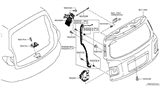 Diagram for 2017 Nissan Armada Door Lock Actuator - 90500-1AA0A