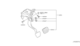 Diagram for Nissan Armada Brake Pedal - 46501-5ZW0A