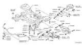 Diagram for 2017 Nissan Armada Rear Crossmember - 55400-5ZA0A