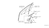 Diagram for 1988 Nissan Maxima Window Motor - 80730-04E00