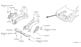 Diagram for 1985 Nissan Maxima Wheelhouse - 64838-16E00