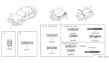 Diagram for 1985 Nissan Maxima Emblem - 84891-28E60