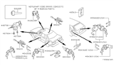 Diagram for 1986 Nissan Maxima Door Lock Cylinder - 80601-16E26