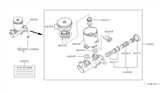 Diagram for 1988 Nissan Maxima Brake Master Cylinder - 46010-34E02