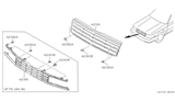 Diagram for 1985 Nissan Maxima Grille - 62310-16E00