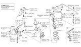 Diagram for 1986 Nissan Maxima Shock Absorber - 54302-10E26