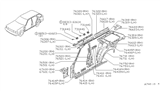 Diagram for 1987 Nissan Maxima Wheelhouse - 76752-D4030