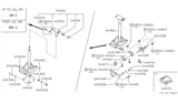 Diagram for 1986 Nissan Maxima Shift Cable - 34935-28E60