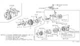 Diagram for 1986 Nissan Maxima A/C Compressor - 92600-16E05