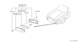 Diagram for 1985 Nissan Maxima Side Marker Light - 26121-15E00