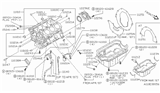 Diagram for 1988 Nissan Maxima Dipstick Tube - 11150-16E10