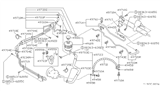 Diagram for 1988 Nissan Maxima Power Steering Hose - 49722-16E00