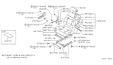 Diagram for Nissan Hardbody Pickup (D21) Seat Cover - 87402-01F00