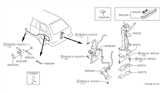 Diagram for Nissan Maxima Fuel Door Release Cable - 84650-39E00