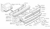 Diagram for 1988 Nissan Maxima Bumper - 85022-32E26