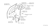 Diagram for 1986 Nissan Maxima Window Run - 82222-01E00