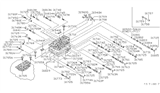 Diagram for 1988 Nissan Maxima Valve Body - 31705-21X83