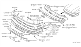 Diagram for 1986 Nissan Maxima Bumper - 62050-15E25