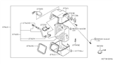 Diagram for Nissan Maxima Blower Motor Resistor - 27150-13E60