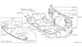 Diagram for 1988 Nissan Maxima Radiator Support - 62550-16E00