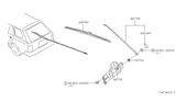 Diagram for 1987 Nissan Maxima Wiper Arm - 28780-30E00