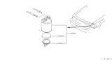 Diagram for 1988 Nissan Maxima Vapor Canister - 14950-16E10