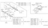 Diagram for 1988 Nissan Maxima CV Boot - 39741-16E27