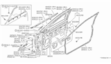 Diagram for Nissan Stanza Door Hinge - 80402-01E00