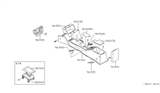 Diagram for 1985 Nissan Maxima Center Console Base - 96910-01E15