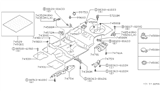 Diagram for 1985 Nissan Maxima Exhaust Heat Shield - 74750-16E00