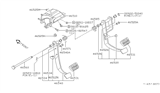 Diagram for 1985 Nissan Maxima Brake Pedal - 46520-15E01