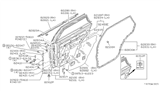 Diagram for 1988 Nissan Stanza Door Check - 82430-01E00