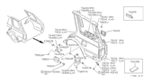 Diagram for Nissan Maxima Fuel Door - 78830-01E01