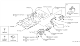 Diagram for 1987 Nissan Maxima Exhaust Heat Shield - 74752-D4001