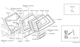 Diagram for 1987 Nissan Maxima Liftgate Hinge - 90400-09E00