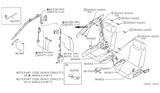 Diagram for 1987 Nissan Maxima Seat Belt - 86892-42E03