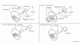 Diagram for 1988 Nissan Maxima Steering Wheel - 48430-42E72