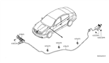 Diagram for Nissan Maxima Hood Cable - 65621-JA000