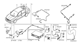 Diagram for 2013 Nissan Altima Antenna - 25975-JA000